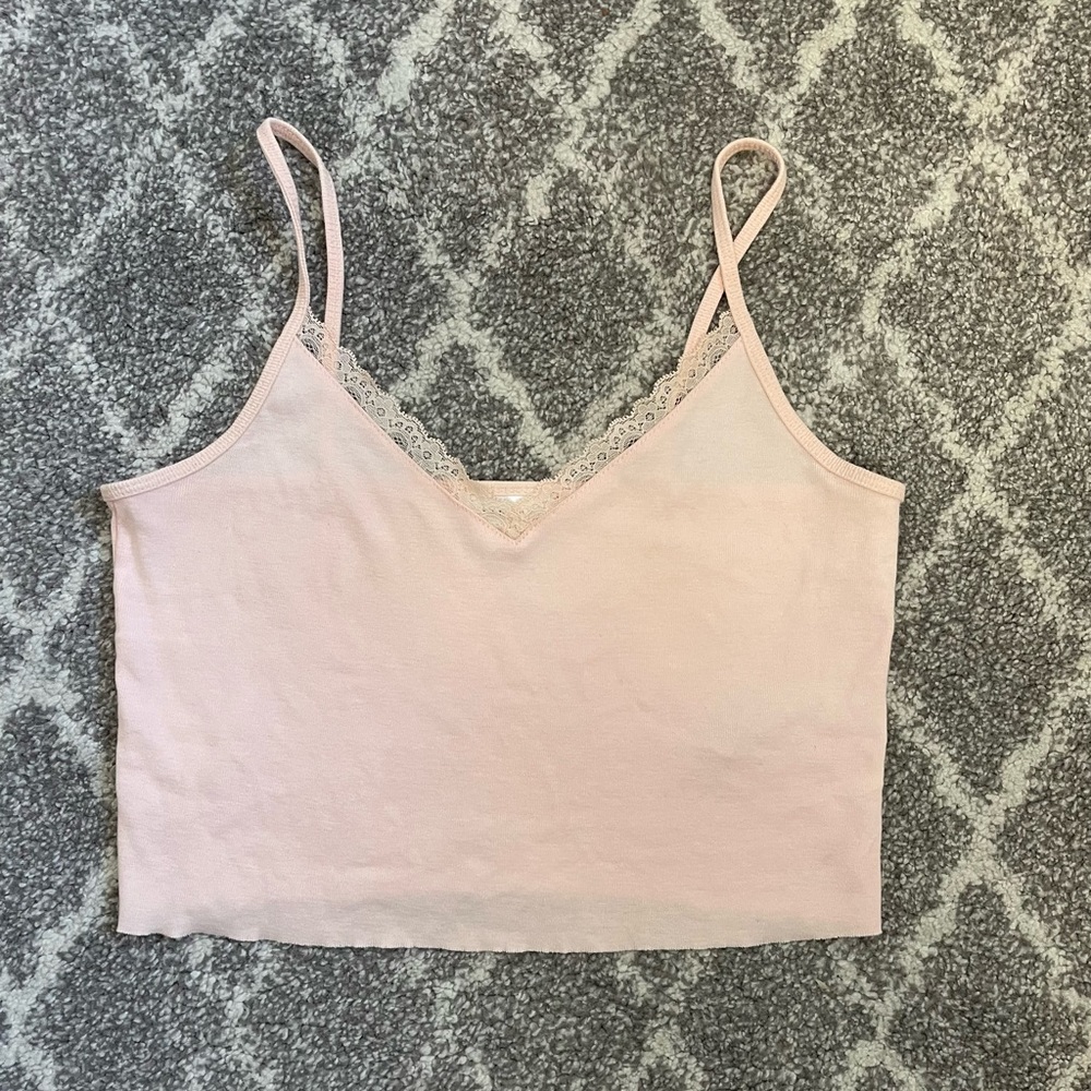 Topshop Women’s Light Pink Tank Top